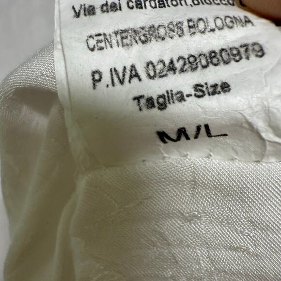 Kikisix Made in Italy Ivory Women's Floral Button Down Maxi Dress Size M/L - Picture 10 of 16